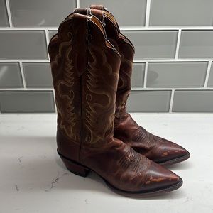 Justin Boots Brown Heeled Boots
